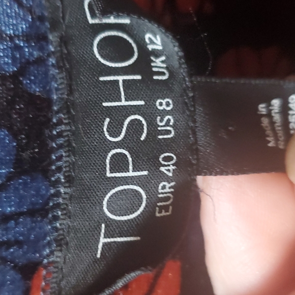 TOPSHOP Velvet Dress - Picture 2 of 6